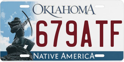 OK license plate 679ATF
