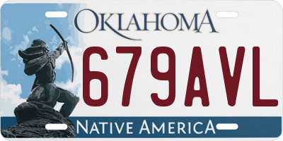 OK license plate 679AVL