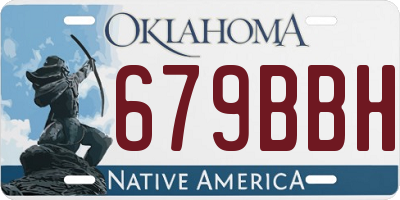 OK license plate 679BBH