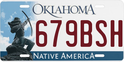 OK license plate 679BSH