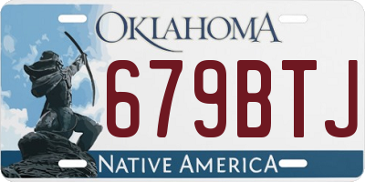 OK license plate 679BTJ