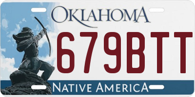 OK license plate 679BTT