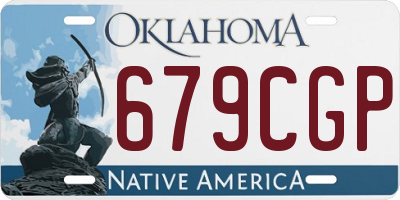 OK license plate 679CGP
