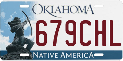 OK license plate 679CHL