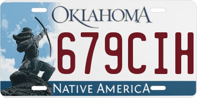 OK license plate 679CIH