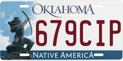 OK license plate 679CIP