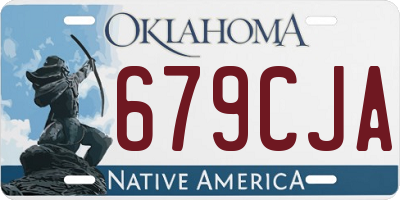 OK license plate 679CJA