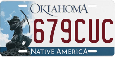 OK license plate 679CUC