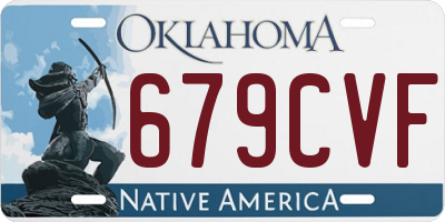 OK license plate 679CVF