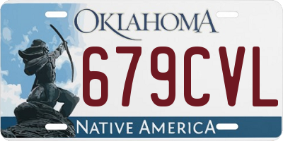 OK license plate 679CVL