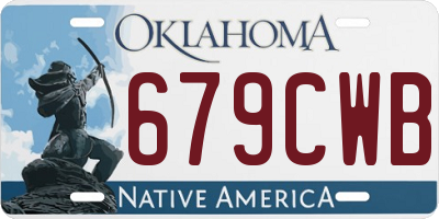 OK license plate 679CWB