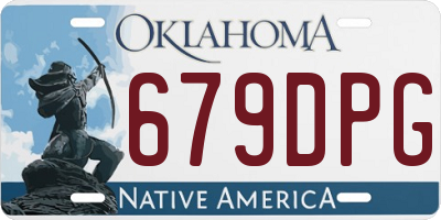 OK license plate 679DPG