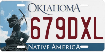 OK license plate 679DXL