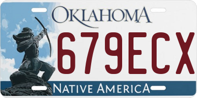 OK license plate 679ECX