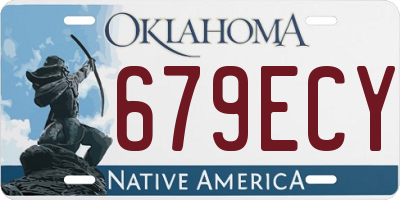 OK license plate 679ECY