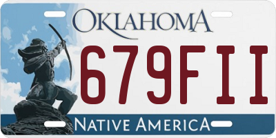 OK license plate 679FII