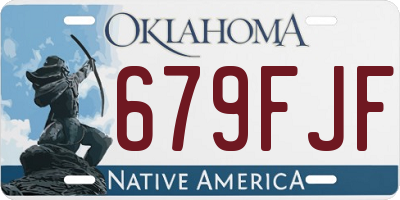 OK license plate 679FJF