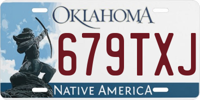 OK license plate 679TXJ