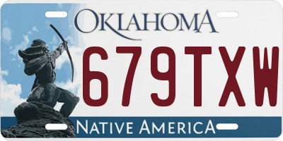 OK license plate 679TXW