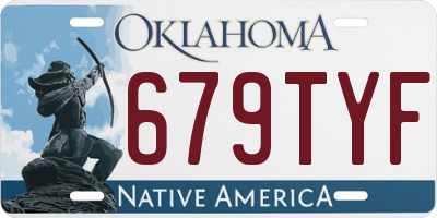 OK license plate 679TYF