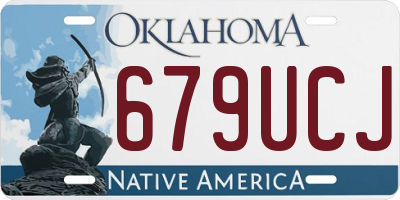 OK license plate 679UCJ