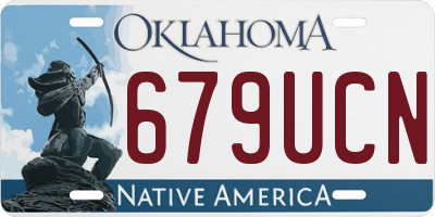 OK license plate 679UCN
