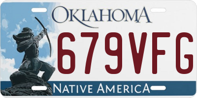 OK license plate 679VFG