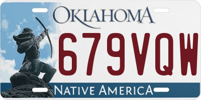 OK license plate 679VQW