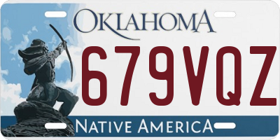 OK license plate 679VQZ