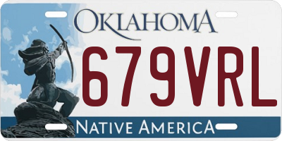 OK license plate 679VRL