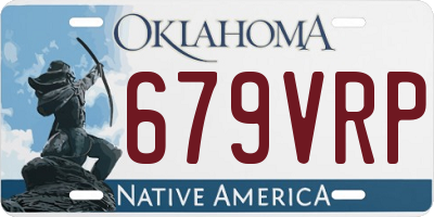 OK license plate 679VRP