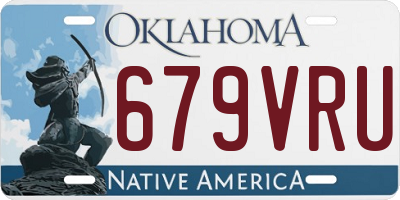 OK license plate 679VRU