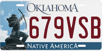 OK license plate 679VSB