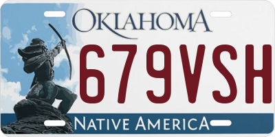 OK license plate 679VSH