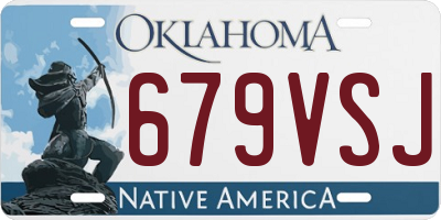 OK license plate 679VSJ