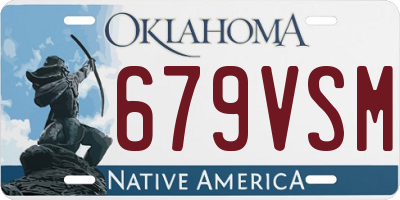 OK license plate 679VSM
