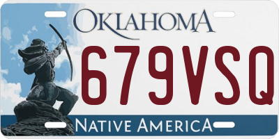 OK license plate 679VSQ