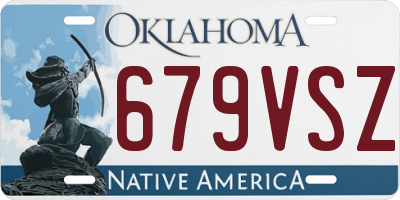 OK license plate 679VSZ
