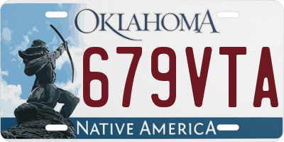 OK license plate 679VTA