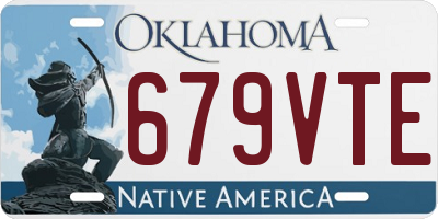 OK license plate 679VTE