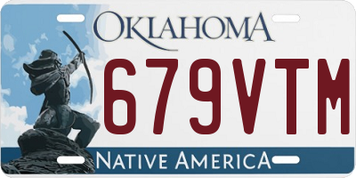 OK license plate 679VTM