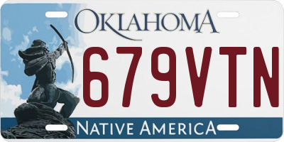 OK license plate 679VTN