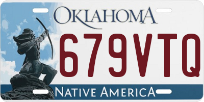 OK license plate 679VTQ