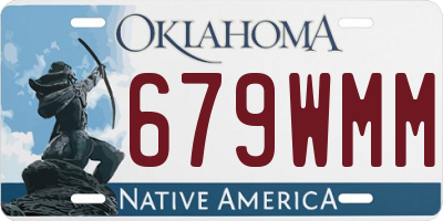 OK license plate 679WMM