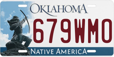 OK license plate 679WMO