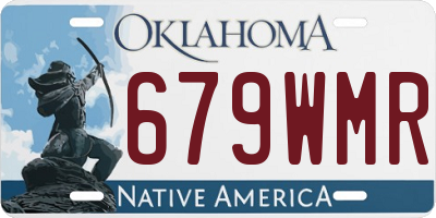 OK license plate 679WMR