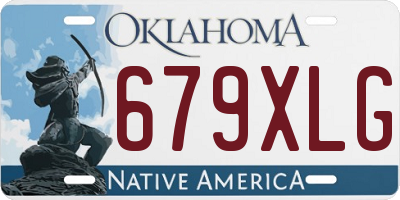 OK license plate 679XLG