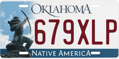 OK license plate 679XLP