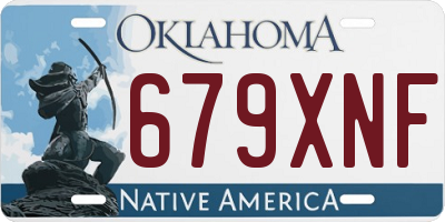 OK license plate 679XNF