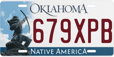 OK license plate 679XPB